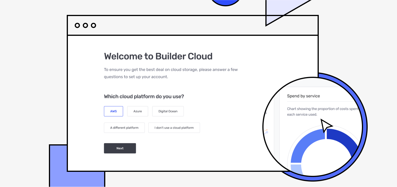 Builder Cloud dashboard with cloud partners