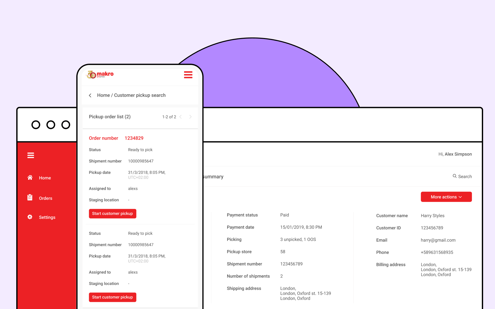 Builder Studio screen with design illustration and icons