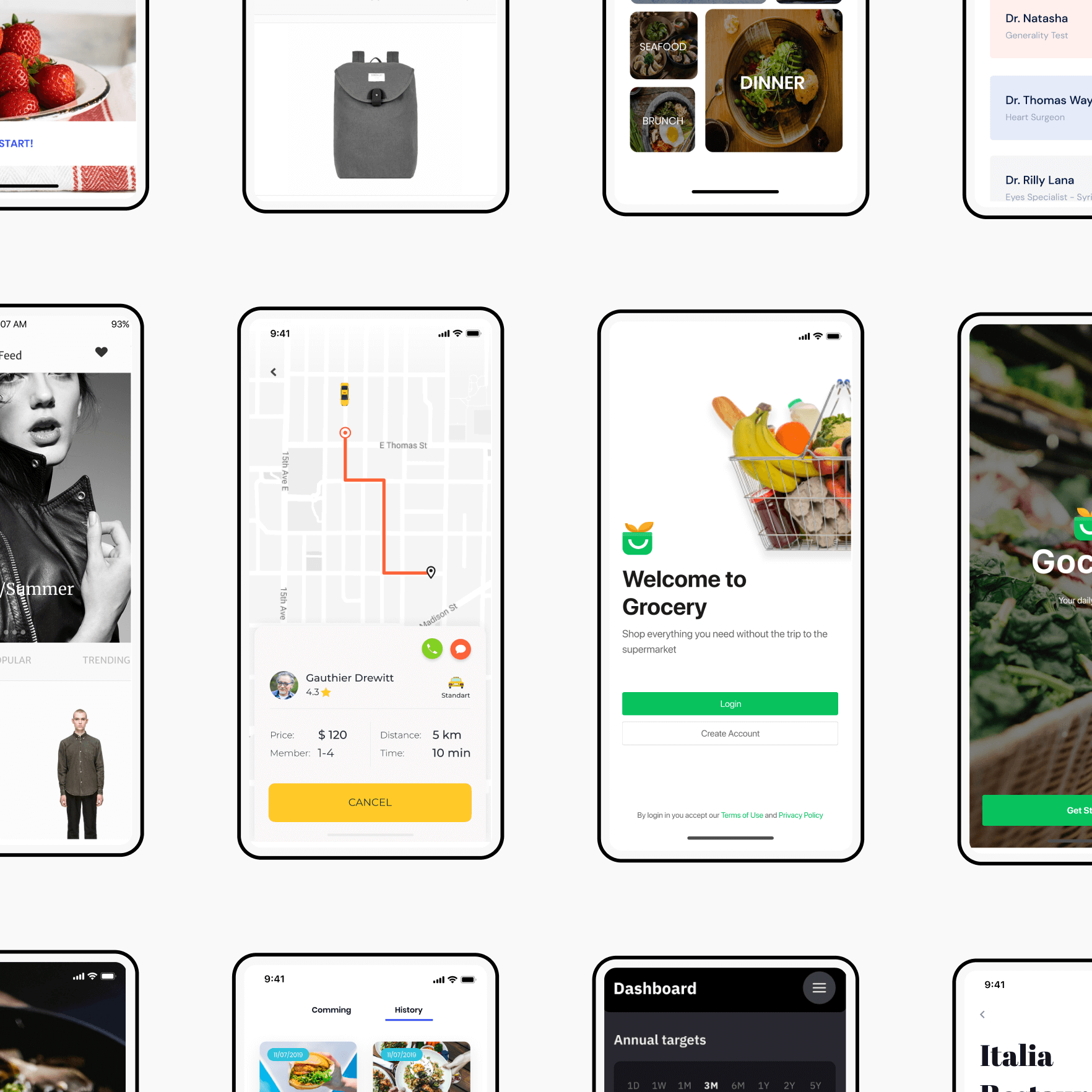 A selection of apps