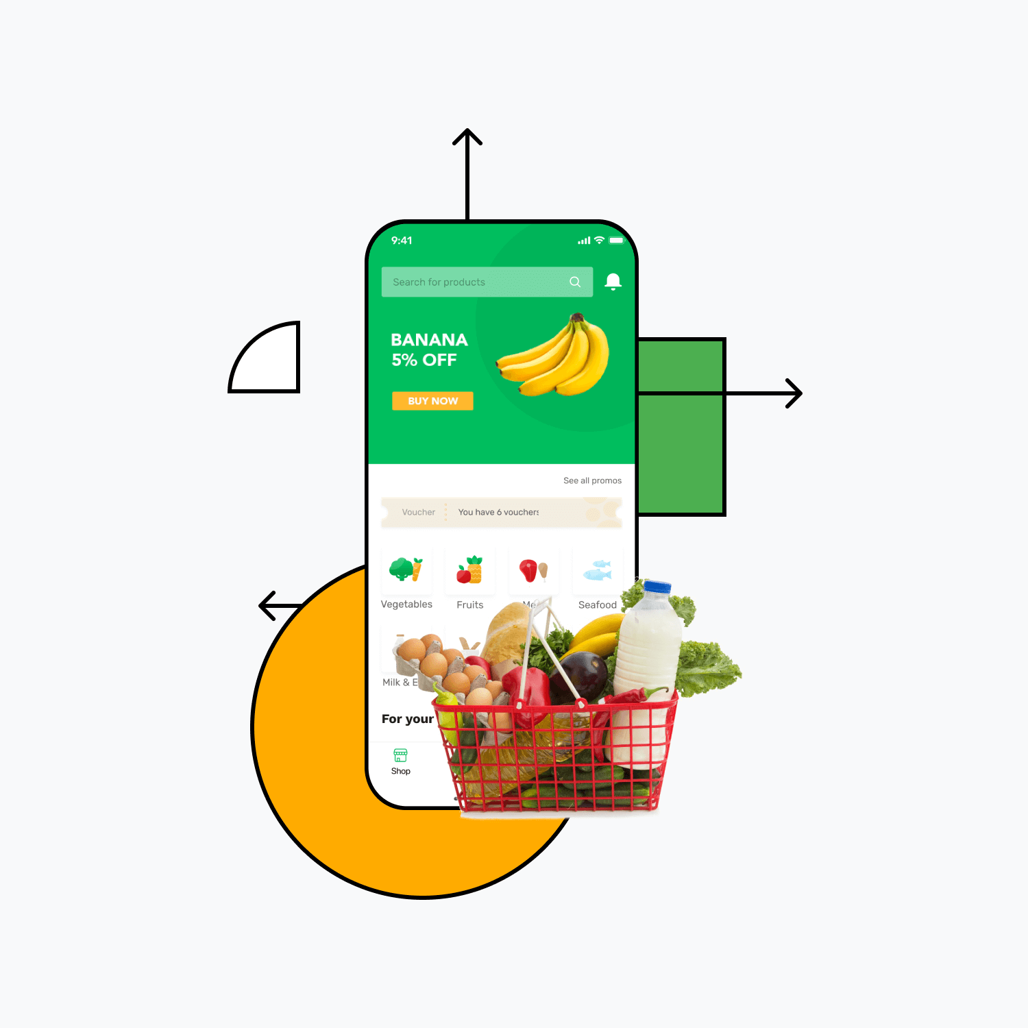 Build a grocery delivery app - fast