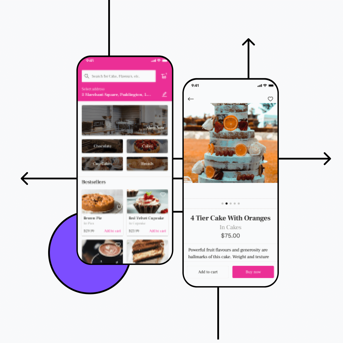Bakery app with product details
