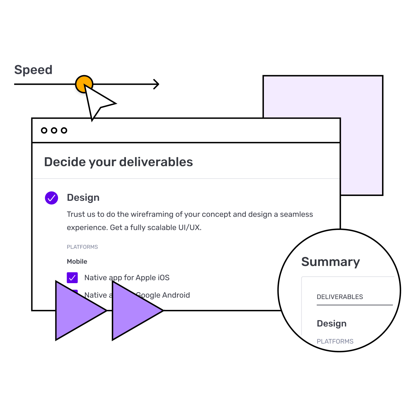 Builder Studio dashboard with available development platforms